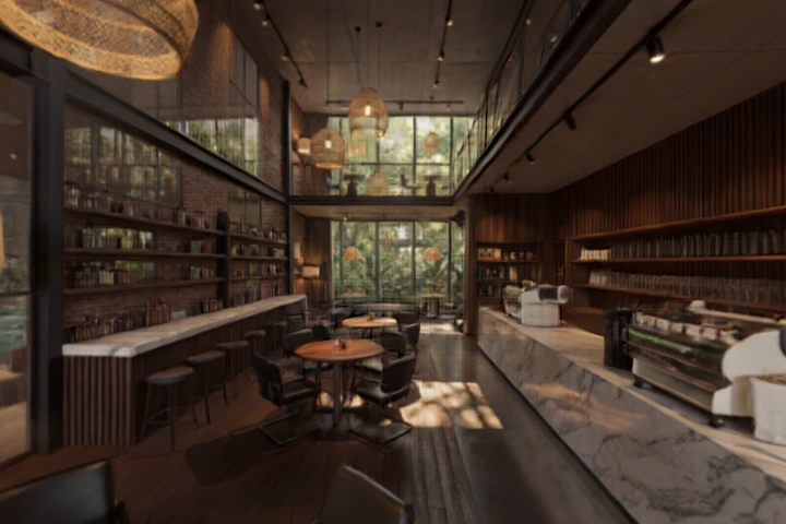 Modern Urban Coffee Shop