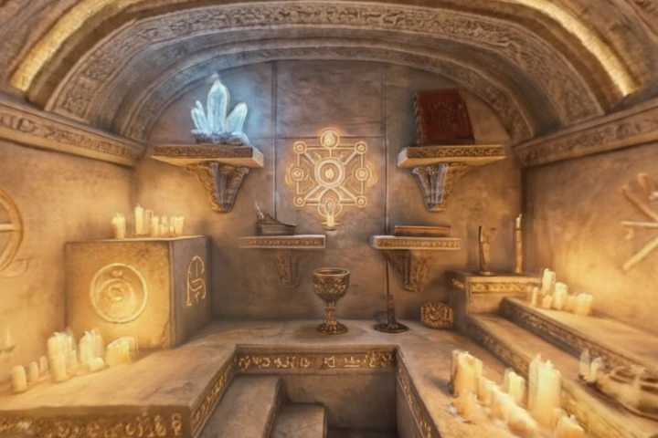 Ancient Mystical Chamber Sanctuary