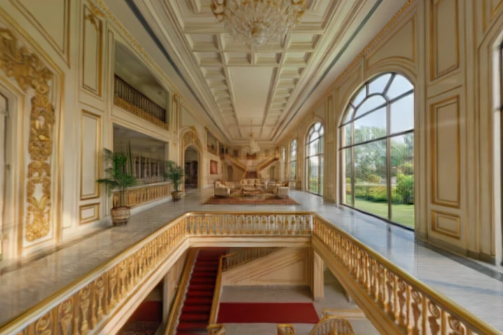 Grand Foyer with Double Staircase