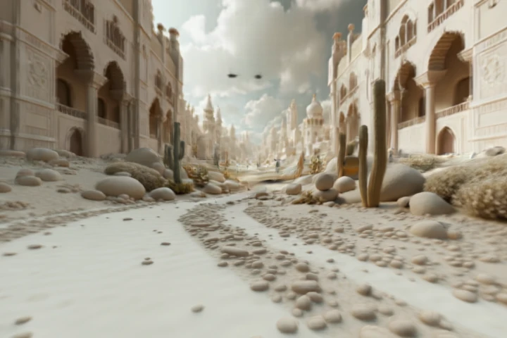 Fantasy Desert Cityscape
