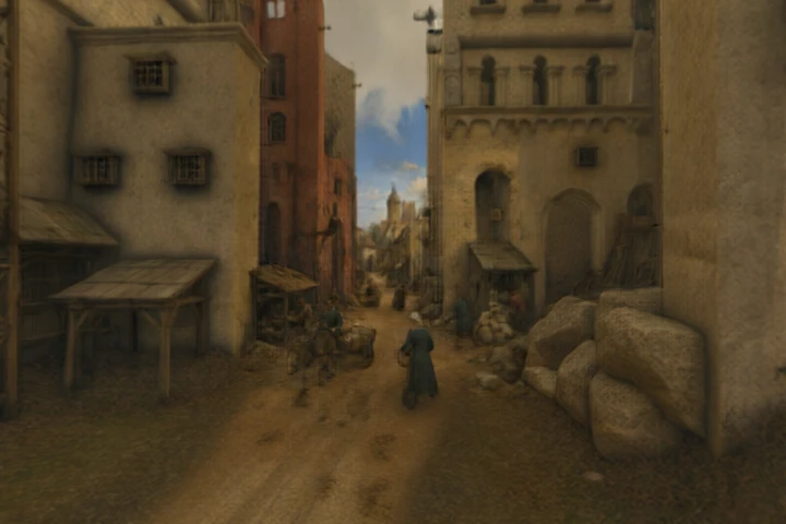 Medieval Construction Site Pathway