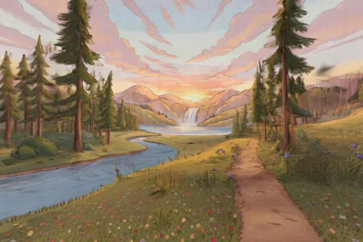 Sacred Valley Sunset Fantasy