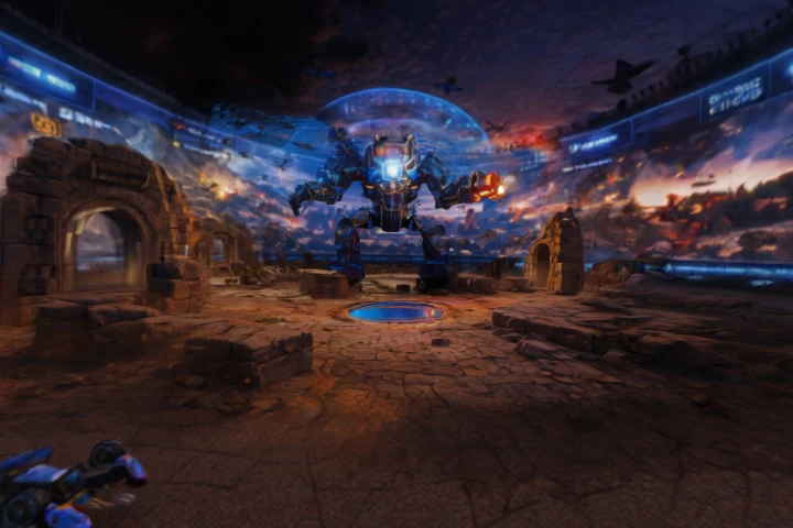 Futuristic Robot Battle Arena