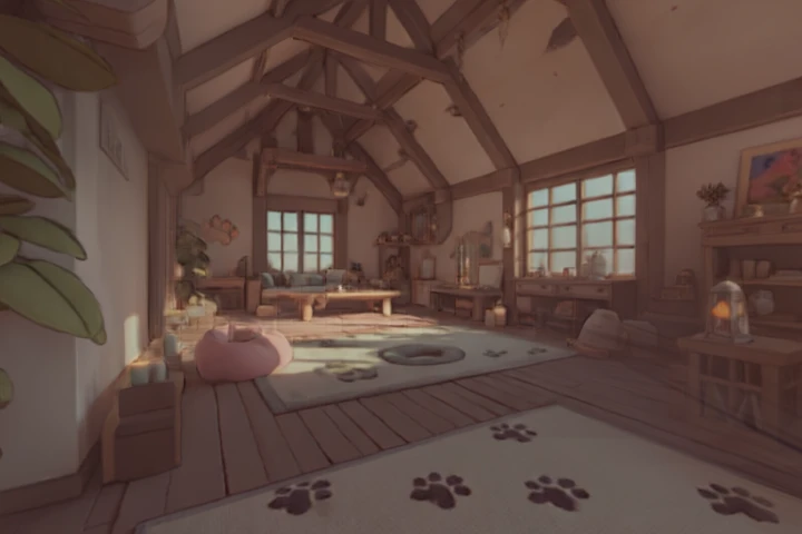 Cozy Attic Living Space