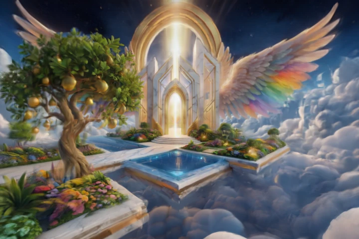Celestial Garden of Golden Fruit