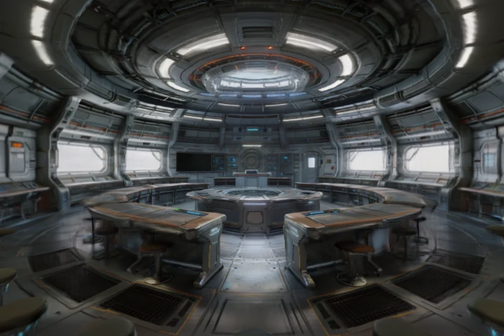 Futuristic Sci-Fi Control Room