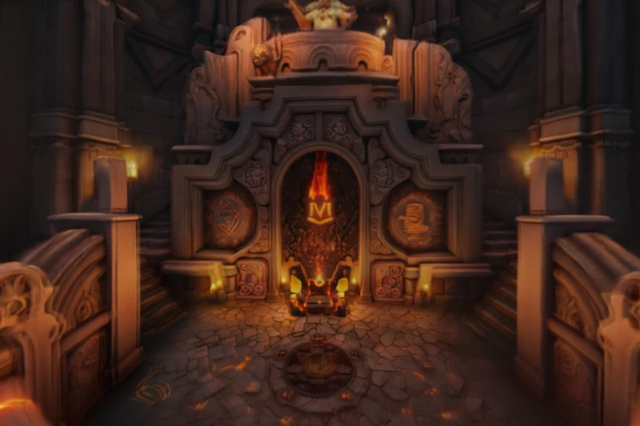 Fiery Ancient Throne Room
