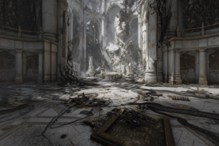 Ruined Sanctuary Apocalyptic Aftermath