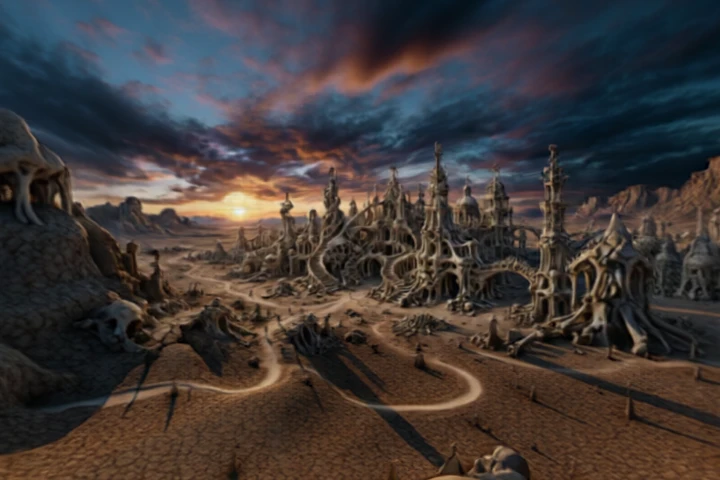 Bone City at Sunset