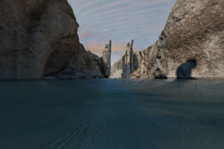 Ancient Sentinels Guard River Passage