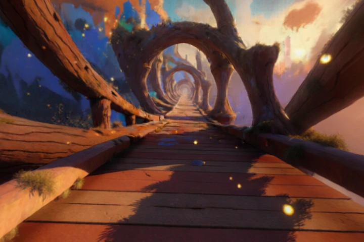Magical Spiraling Celestial Pathway